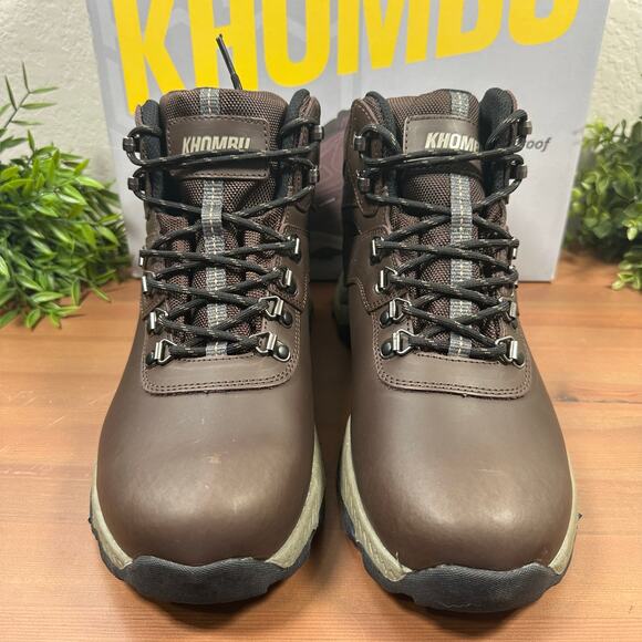 Khombu Men\'s Kenny Waterproof Hiking Boots Brown Size 10 main image 5